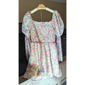 Midnight Doll Floral Mini Dress